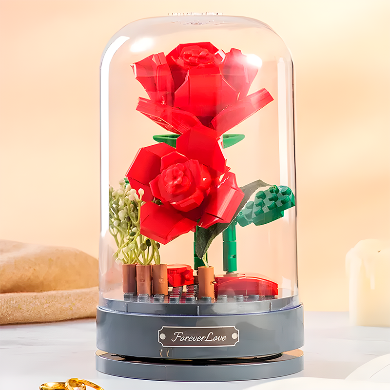 Rosa de Lego + Caixa de Música