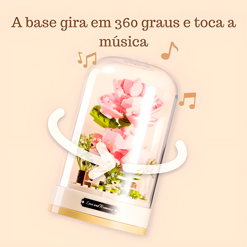 Rosa de Lego + Caixa de Música