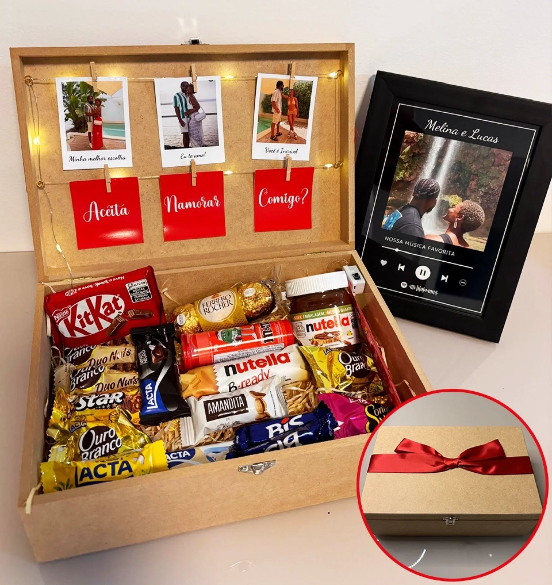 Box Pedido de Namoro Premium + Quadro