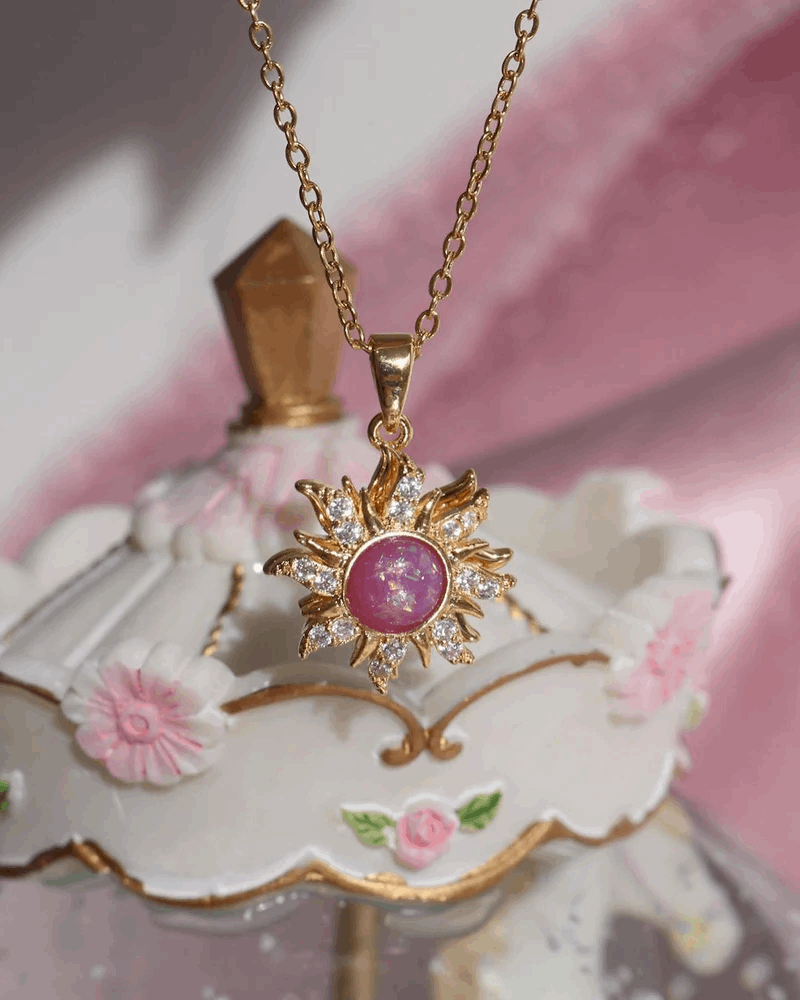 Colar Rapunzel Giratório - Cravejado